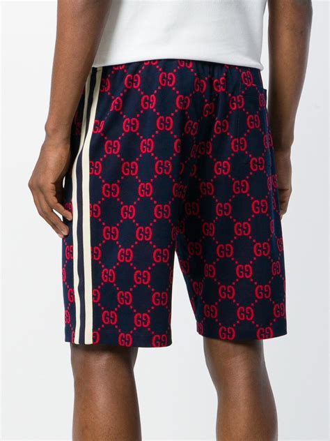 gucci shorts red and blue|gucci men shorts sale.